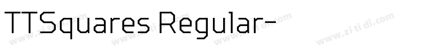 TTSquares Regular字体转换